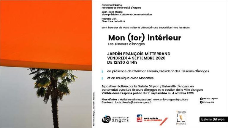 flyer pour l'exposition Mon (for) intérieur