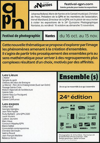 invitation àla quinzaine Photographique Nantaise